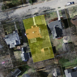 82 Halcyon Rd, Newton, MA 02459 aerial view