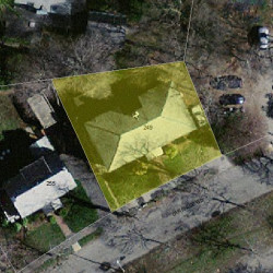 249 Commonwealth Ave, Newton, MA 02459 aerial view