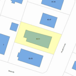 49 Falmouth Rd, Newton, MA 02465 plot plan