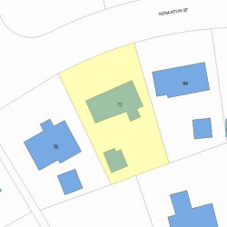 72 Nonantum St, Newton, MA 02458 plot plan