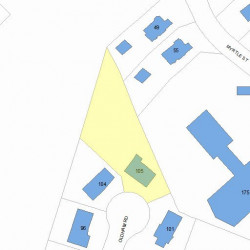 105 Oldham Rd, Newton, MA 02465 plot plan