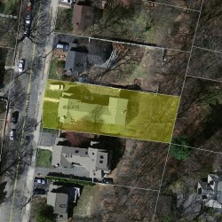 410 Lowell Ave, Newton, MA 02460 aerial view