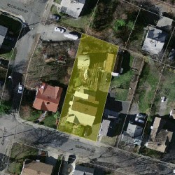 25 Gardner St, Newton, MA 02458 aerial view