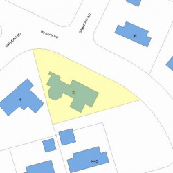 33 Roslyn Rd, Newton, MA 02468 plot plan