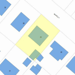 24 Daniel St, Newton, MA 02459 plot plan