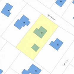 82 Central St, Newton, MA 02466 plot plan