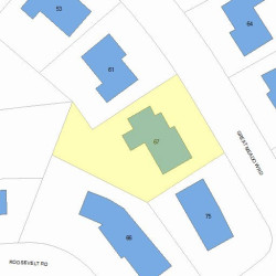 67 Great Meadow Rd, Newton, MA 02459 plot plan