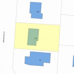 180 Winchester St, Newton, MA 02461 plot plan