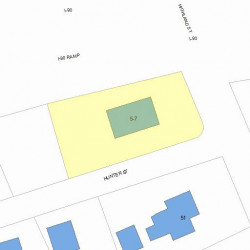 5 Hunter St, Newton, MA 02465 plot plan