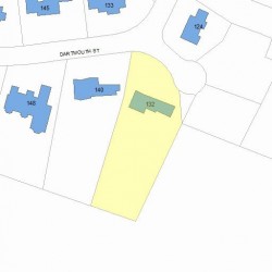 132 Dartmouth St, Newton, MA 02465 plot plan