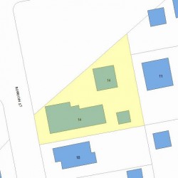 14 Bowdoin St, Newton, MA 02461 plot plan