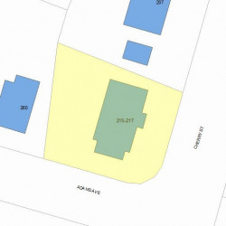 215 Cherry St, Newton, MA 02465 plot plan