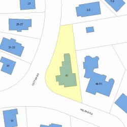 40 Cotter Rd, Newton, MA 02468 plot plan