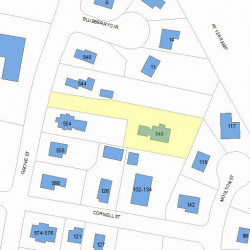 548 Grove St, Newton, MA 02462 plot plan