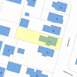 42 Henshaw St, Newton, MA 02465 plot plan