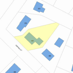 400 Central St, Newton, MA 02466 plot plan