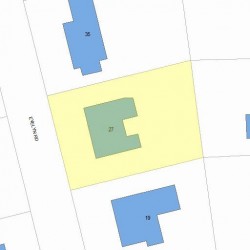 27 Evelyn Rd, Newton, MA 02468 plot plan