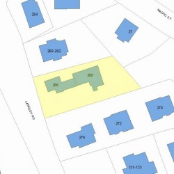 268 Langley Rd, Newton, MA 02459 plot plan