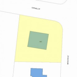 141 Cornell St, Newton, MA 02462 plot plan