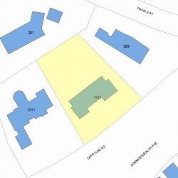 1301 Commonwealth Ave, Newton, MA 02465 plot plan