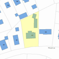 443 Wolcott St, Newton, MA 02466 plot plan