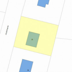 28 Laudholm Rd, Newton, MA 02458 plot plan