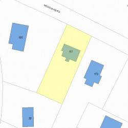 167 Woodland Rd, Newton, MA 02466 plot plan