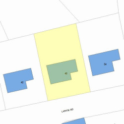 48 Larkin Rd, Newton, MA 02465 plot plan