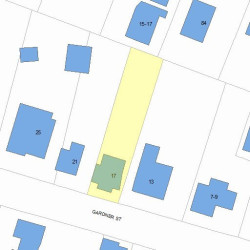 17 Gardner St, Newton, MA 02458 plot plan