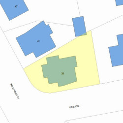 39 Woodward St, Newton, MA 02461 plot plan