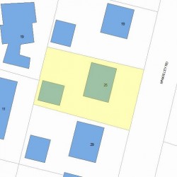 25 Rangeley Rd, Newton, MA 02465 plot plan