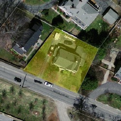110 Woodland Rd, Newton, MA 02466 aerial view