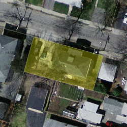 126 Westland Ave, Newton, MA 02465 aerial view