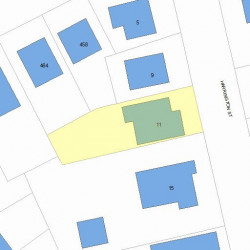 11 Harrington St, Newton, MA 02460 plot plan