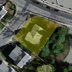 49 Florence St, Newton, MA 02459 aerial view