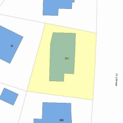 993 Walnut St, Newton, MA 02461 plot plan