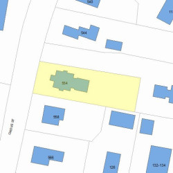 554 Grove St, Newton, MA 02462 plot plan