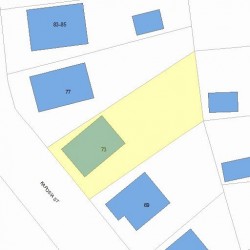 73 Kaposia St, Newton, MA 02466 plot plan