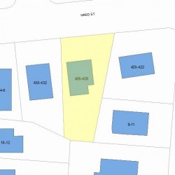 426 Ward St, Newton, MA 02459 plot plan