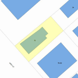 76 West St, Newton, MA 02458 plot plan
