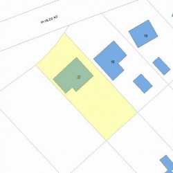 22 Fairlee Rd, Newton, MA 02468 plot plan