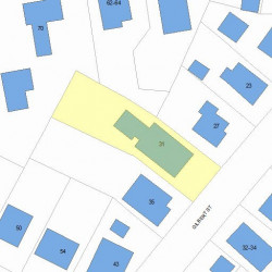 31 Gilbert St, Newton, MA 02465 plot plan