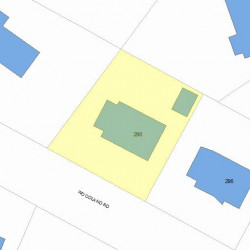 290 Woodland Rd, Newton, MA 02466 plot plan