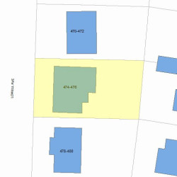 474 Lowell Ave, Newton, MA 02460 plot plan