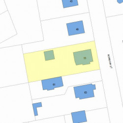 55 Bowdoin St, Newton, MA 02461 plot plan