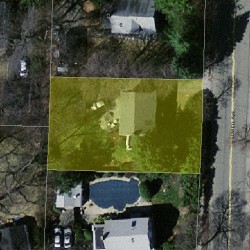 525 Lowell Ave, Newton, MA 02460 aerial view