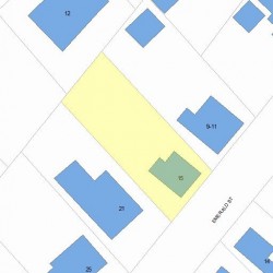 15 Emerald St, Newton, MA 02458 plot plan