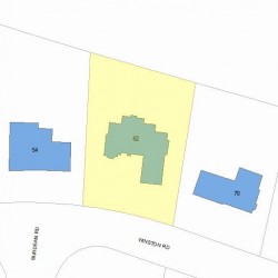 62 Winston Rd, Newton, MA 02459 plot plan