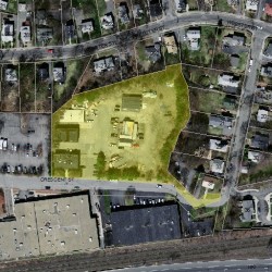 70 Rowe St, Newton, MA 02466 aerial view