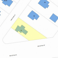 68 Hartford St, Newton, MA 02461 plot plan